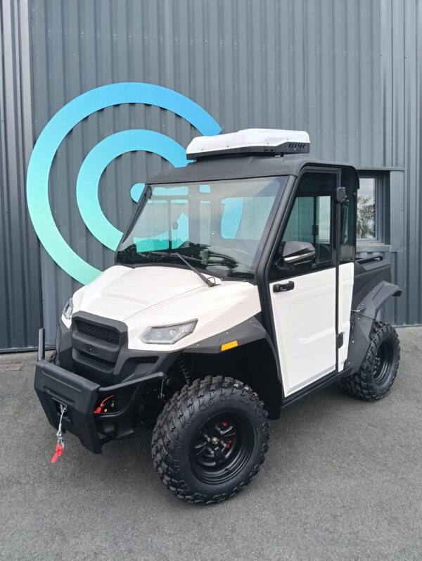 ZELEC GC-C2B Electric Utility Vehicle, 2 Seats, Dump Bed, 72V Lithium