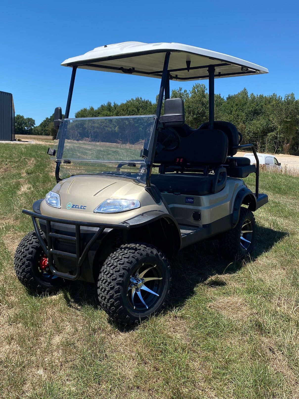ZELEC GC-B2+2 Lifted Electric Cart, 4 Seats, Flip Rear Seat – view 8