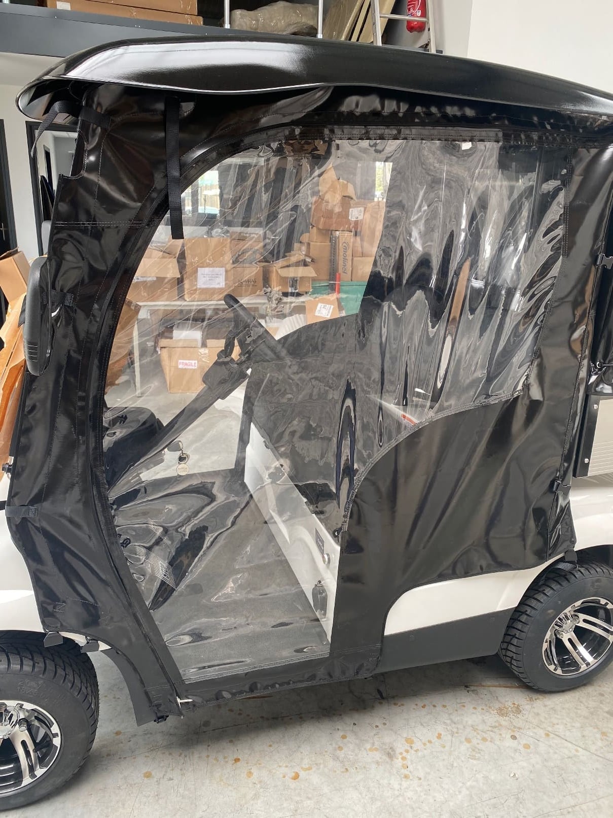 Soft Rain Enclosure for ZELEC 2, 4 and 6-Seat Golf Carts – view 3