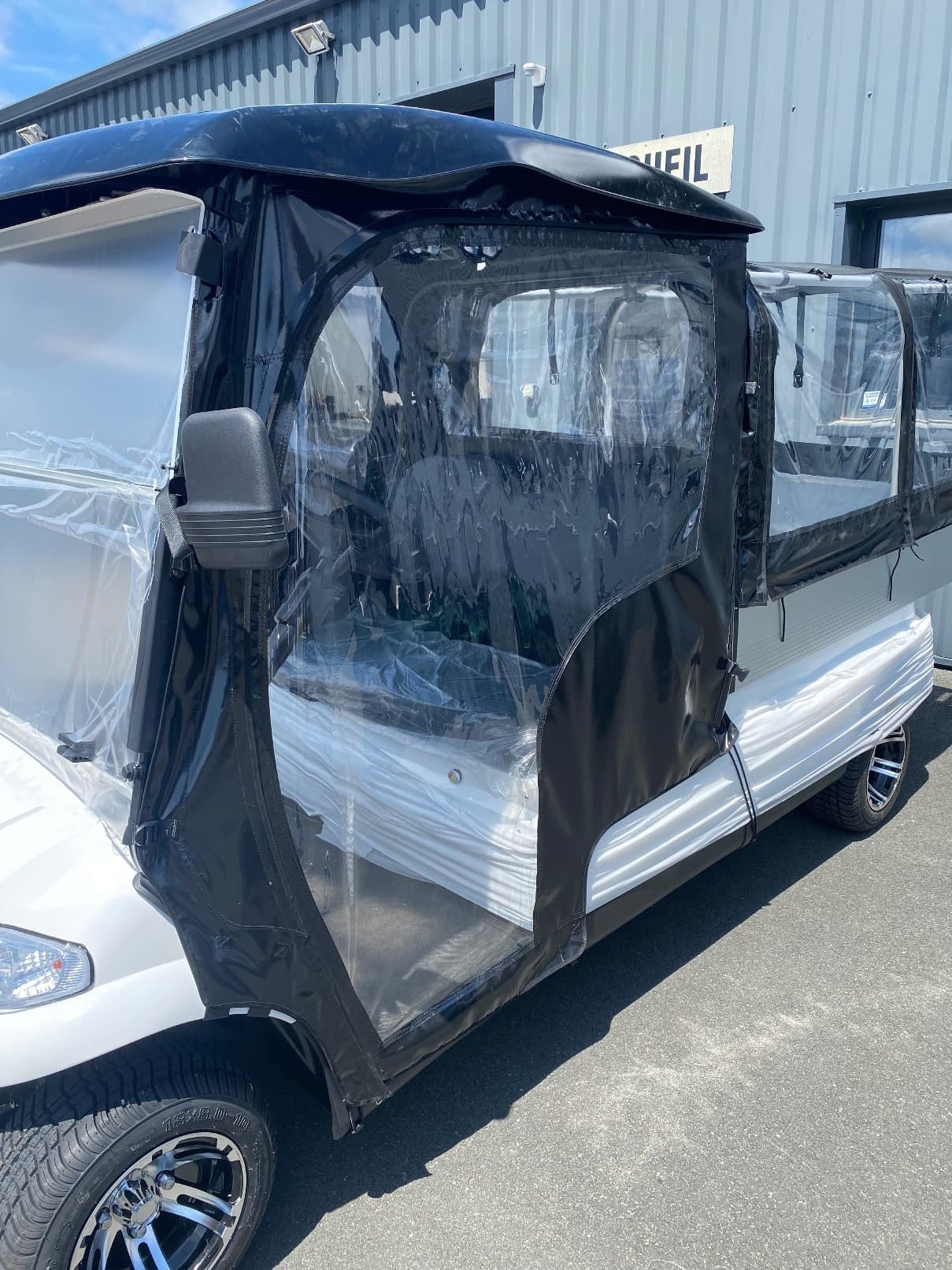 Soft Rain Enclosure for ZELEC 2, 4 and 6-Seat Golf Carts – view 4